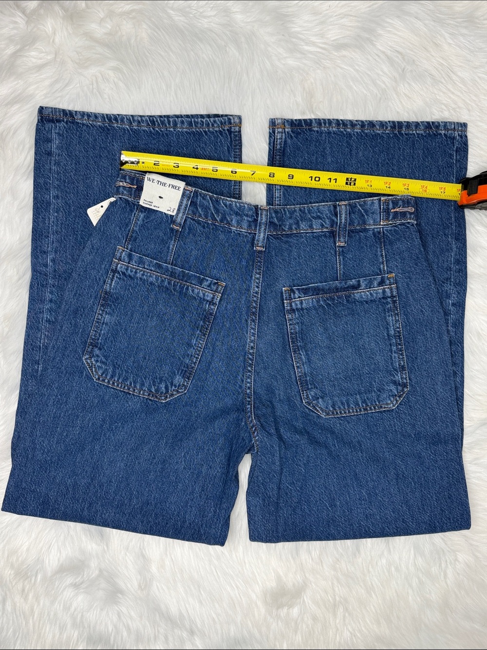 🆕 Free People Palmer Wide Leg Cuffed Jean size 28 - Picture 10 of 14